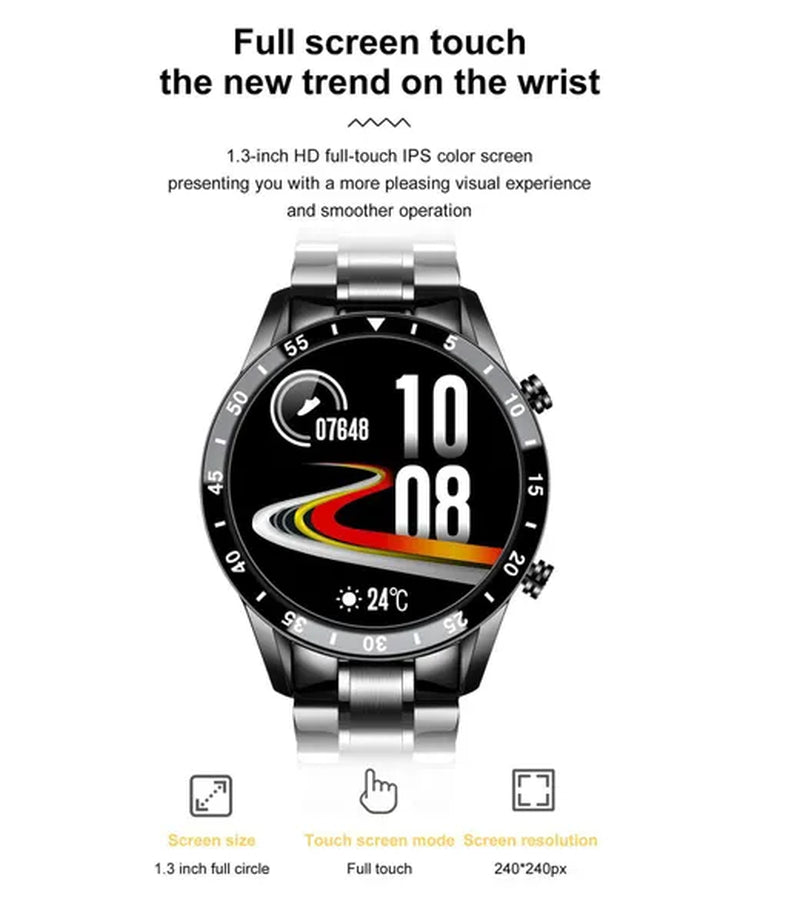 2021 New Men Smart Watch Bluetooth Call Watch IP67 Waterproof Sports Fitness Watch for Android IOS Smart Watch