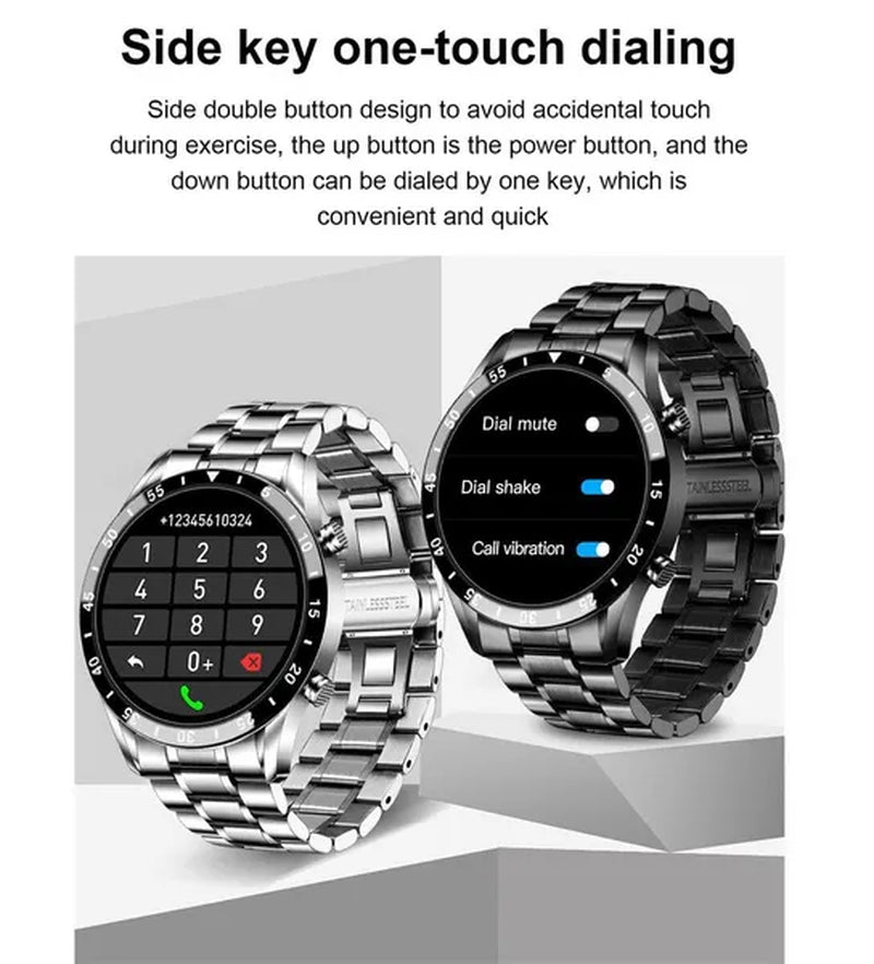 2021 New Men Smart Watch Bluetooth Call Watch IP67 Waterproof Sports Fitness Watch for Android IOS Smart Watch